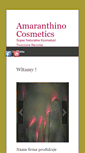 Mobile Screenshot of amaranthinocosmetics.com